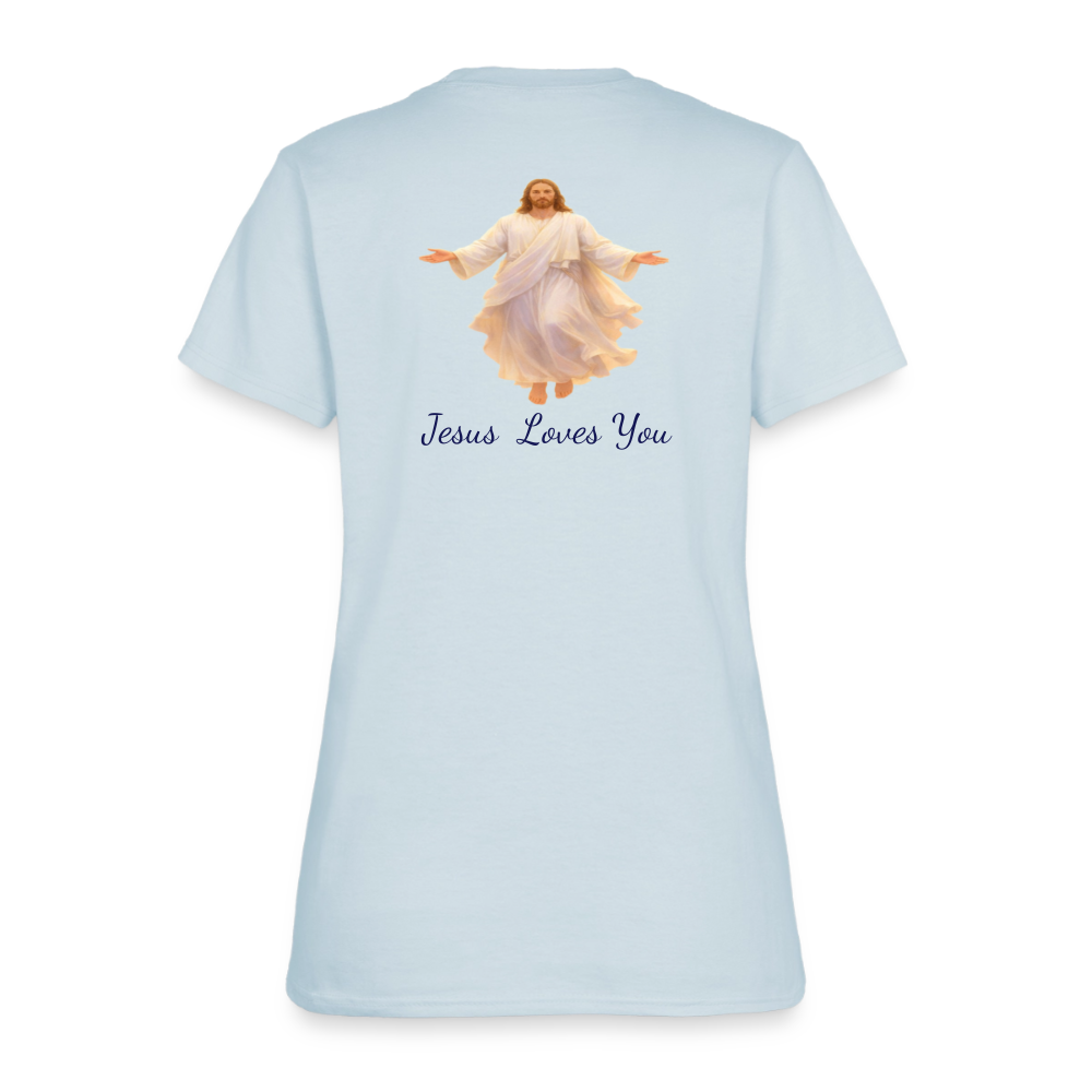 The Grave Could Not Hold Our Lord | Women's T-Shirt - light blue