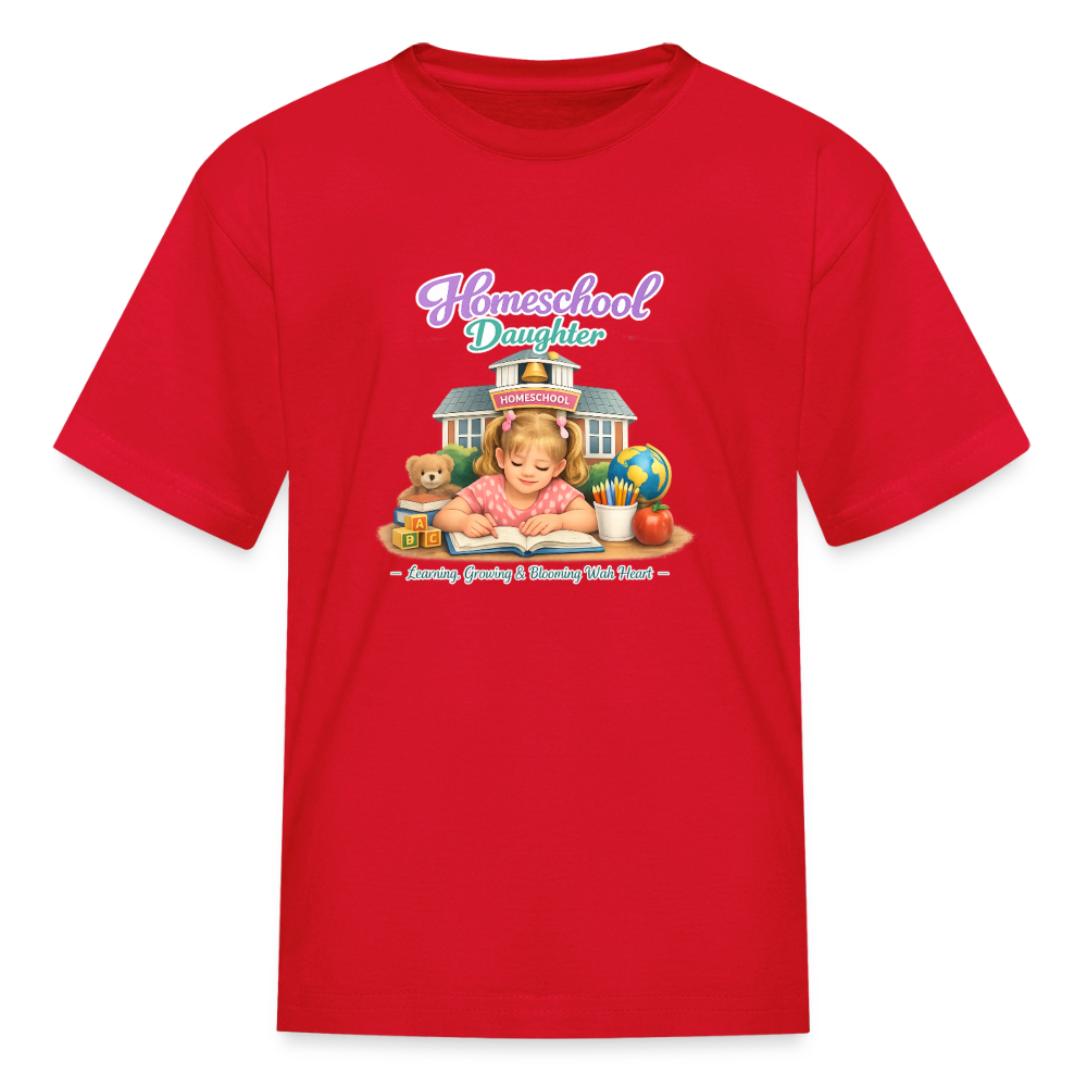 Homeschool Daughter | Girls' T-Shirt - red