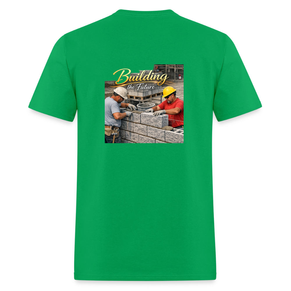 "Building the Future" | Masonry & Bricklayer Men's T-Shirt - bright green