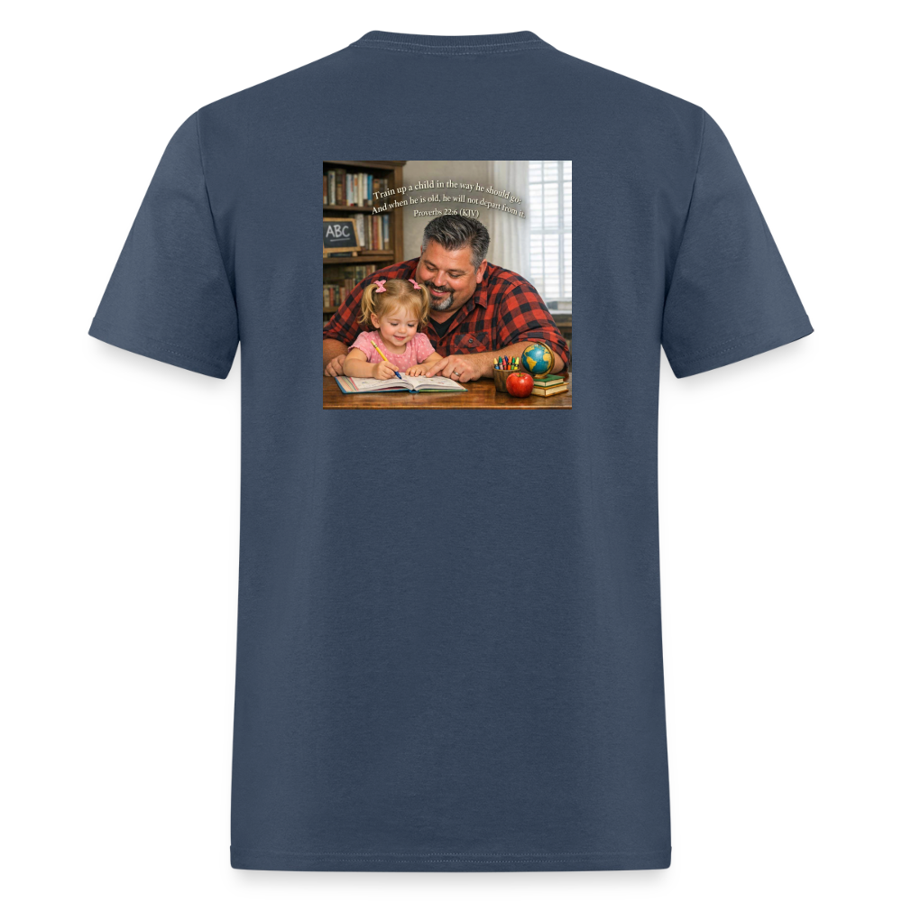 Homeschool Pawpaw | Men's T-Shirt | GILDAN 5000 -  blue dusk