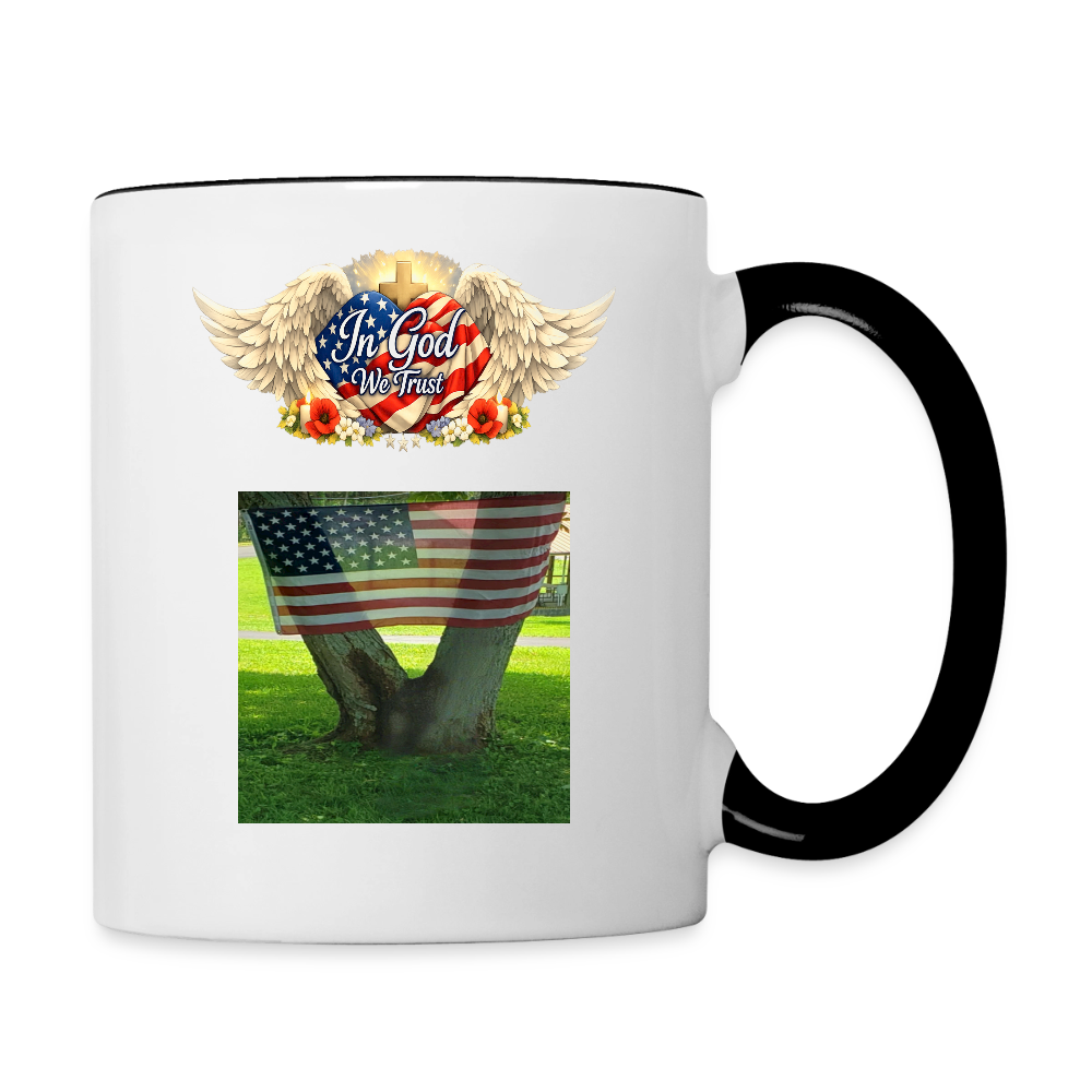Memorial Day - Your Sacrifice is Never Forgotten | Contrast Coffee Mug -Classic Edition - white/black