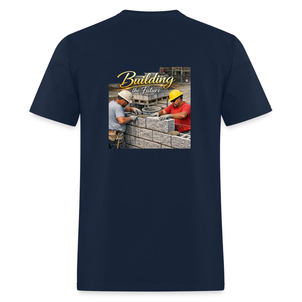 "Building the Future" | Masonry & Bricklayer Men's T-Shirt - navy