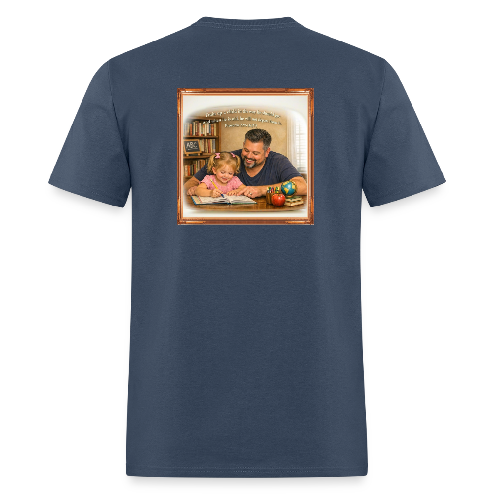 Homeschool Daddy | Men's T-Shirt GILDAN 5000 -  blue dusk