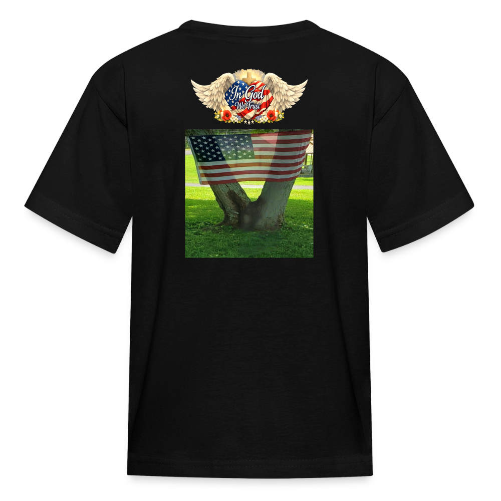 Memorial Day — "Your Sacrifice is Never Forgotten" | Kids' T-Shirt — Classic Edition - black
