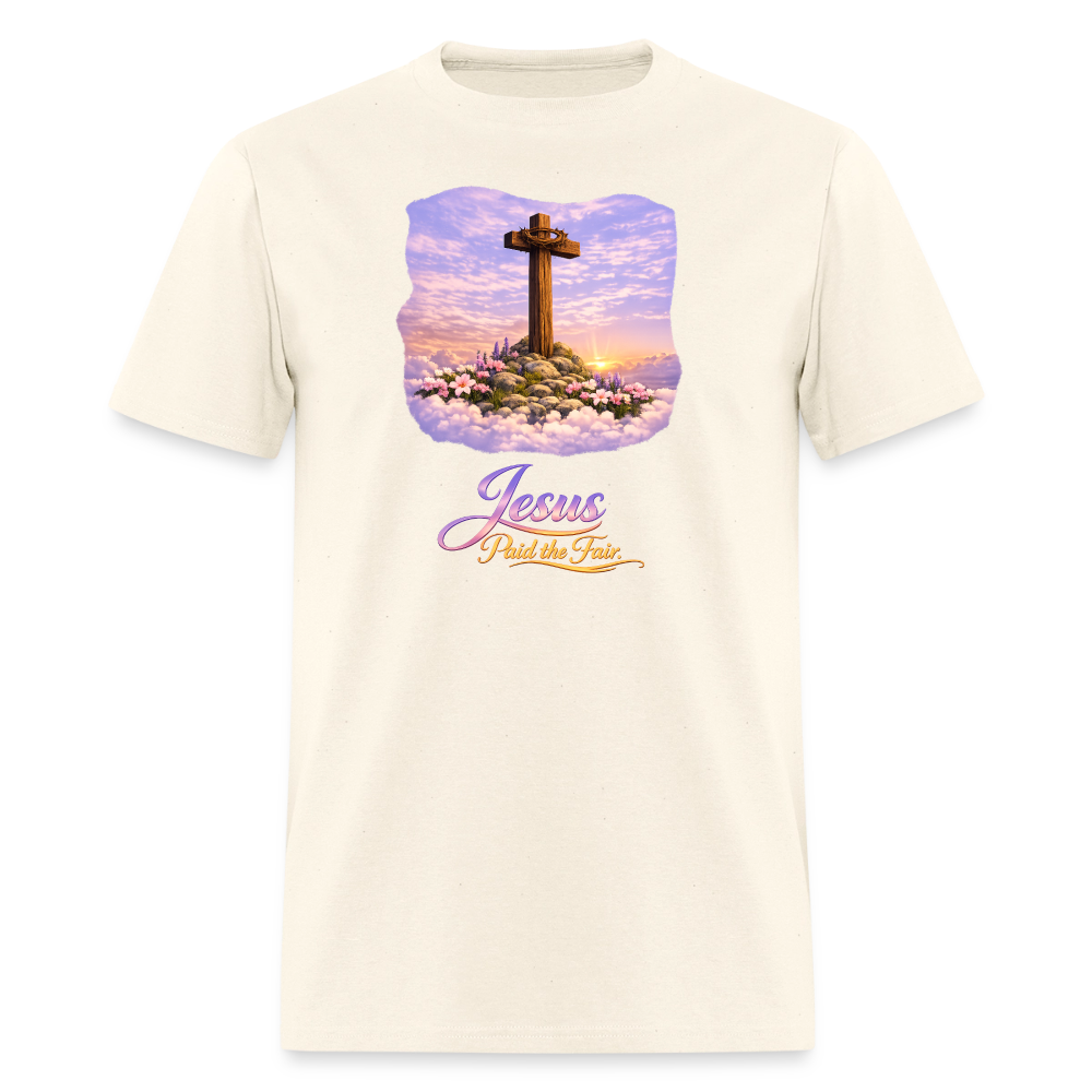 Jesus Paid the Fair | Men's T-Shirt | GILDAN 5000 - sweet cream heather