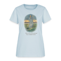 Jesus the Greatest Miracle | Women's Faith T-Shirt | Fruit of the Loom/Gildan | Featuring Original Artwork - light blue
