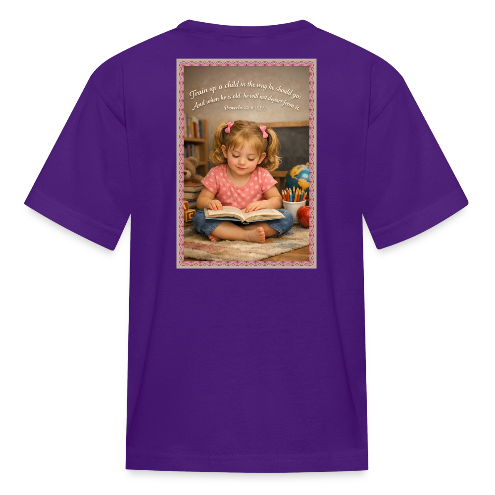 Homeschool Granddaughter | Girls' T-Shirt - purple