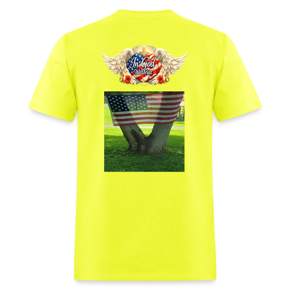 Memorial Day — "Your Sacrifice is Never Forgotten" | Men's T-Shirt — Classic Edition - safety green