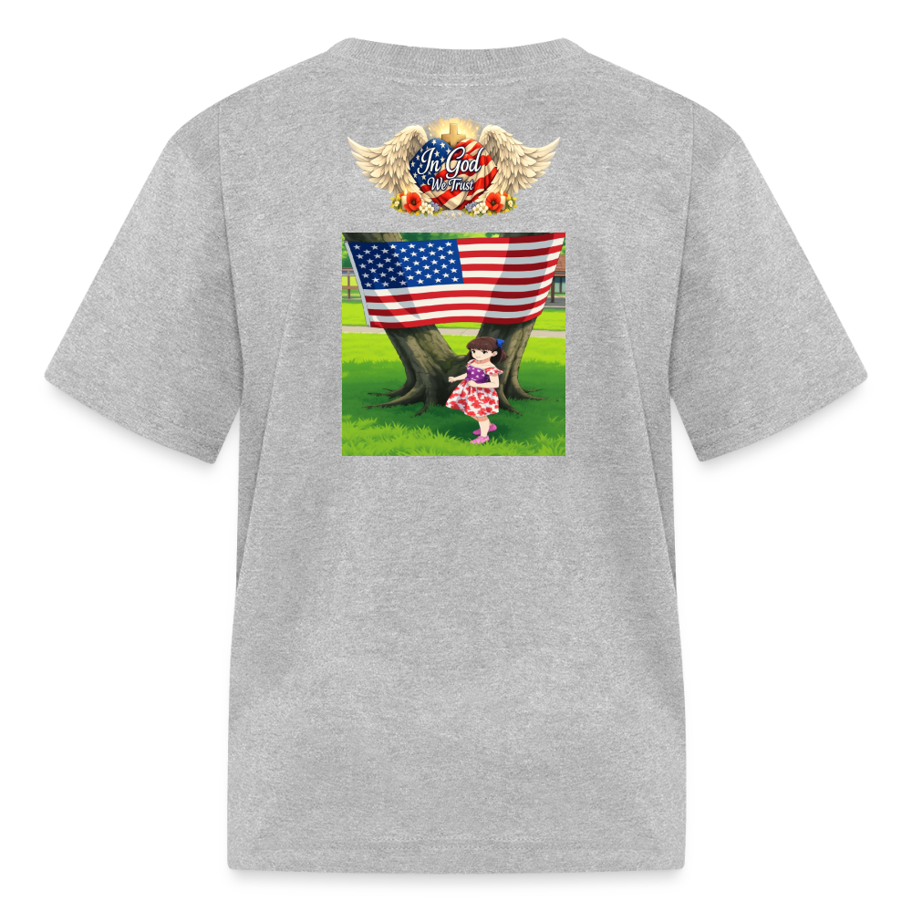 Memorial Day — "Your Sacrifice is Never Forgotten" Kid's | T-Shirt - heather gray