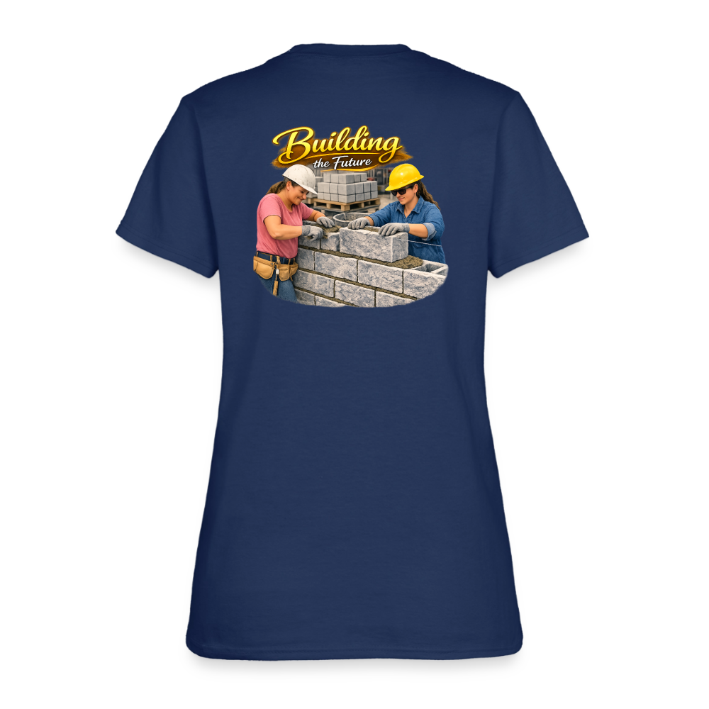 "Building the Future" | Masonry & Bricklayer Women's T-Shirt -  blue dusk