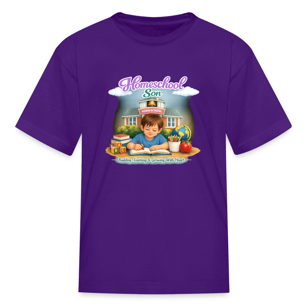 Homeschool Son | Boys' T-Shirt - purple