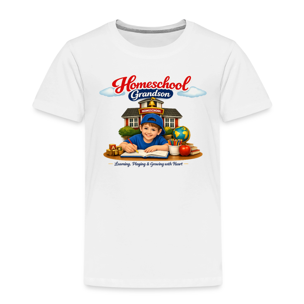 Homeschool Grandson | Boys' T-Shirt - white