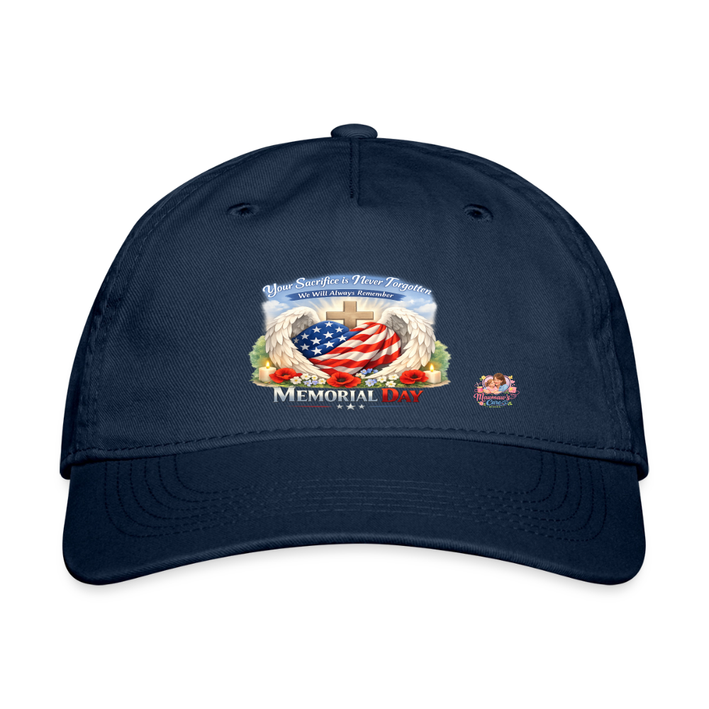 Memorial Day — Your Sacrifice is Never Forgotten Trucker Cap - navy