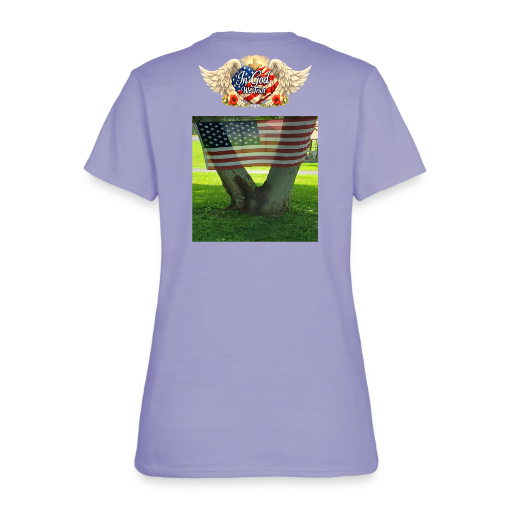 Memorial Day — "Your Sacrifice is Never Forgotten" | Women's T-Shirt — Classic Edition - lavender