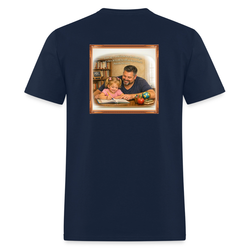 Homeschool Daddy | Men's T-Shirt GILDAN 5000 - navy