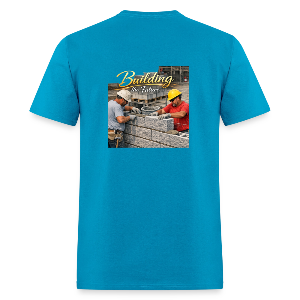 "Building the Future" | Masonry & Bricklayer Men's T-Shirt - turquoise