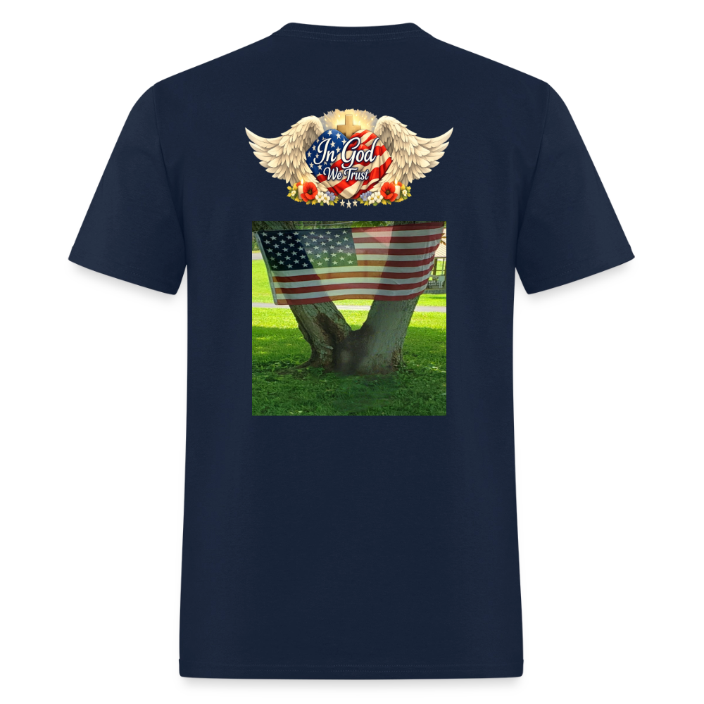 Memorial Day — "Your Sacrifice is Never Forgotten" | Men's T-Shirt — Classic Edition - navy