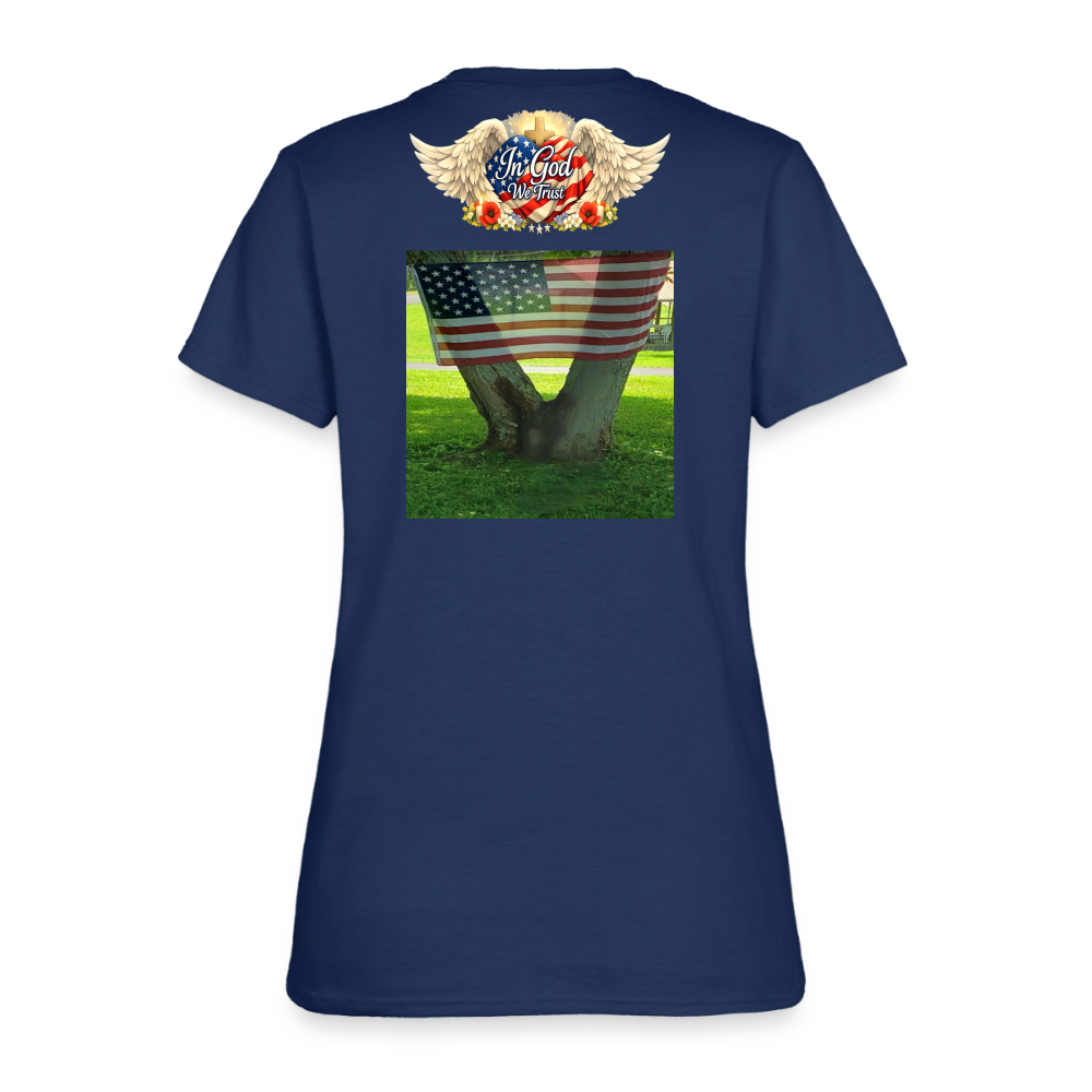 Memorial Day - Your Sacrifice is Never Forgotten | Women's T-Shirt - Classic Edition -  blue dusk